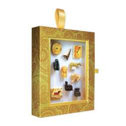 Prime, créateur de fèves pour l'Épiphanie Coffret Cachemire Or