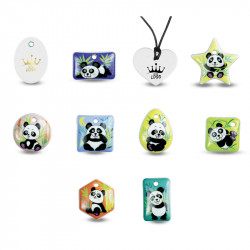 Fèves pendentifs Pandas Bijoux – Hommage à la protection animale pour l'Épiphanie 2026.