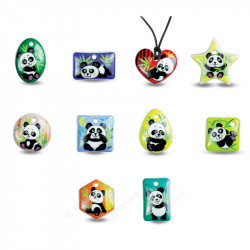 Fèves pendentifs Pandas Bijoux – Hommage à la protection animale pour l'Épiphanie 2026.