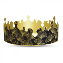 Couronne Charlotte Ginko Noire