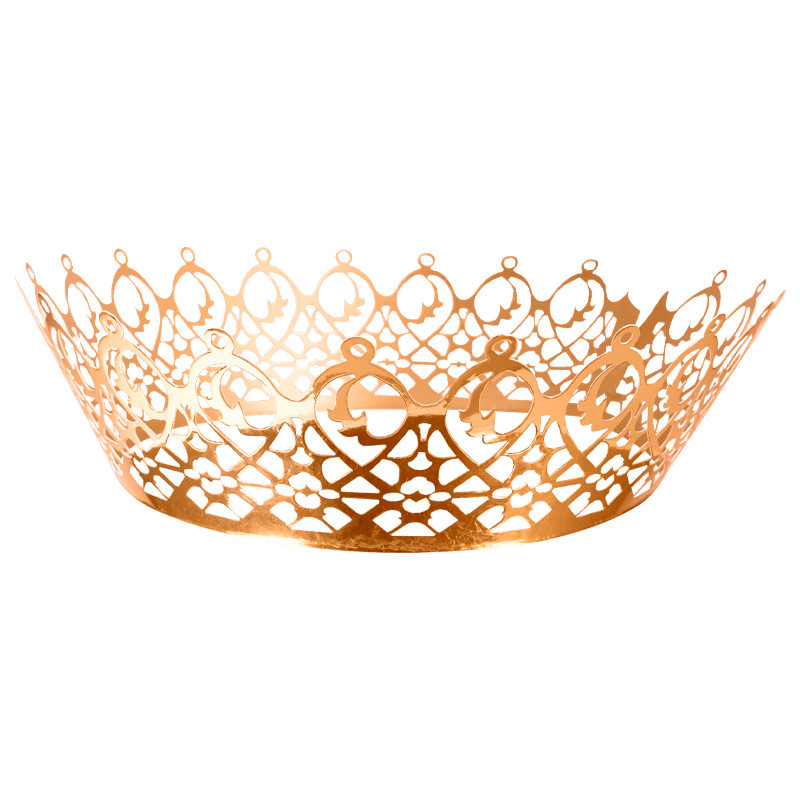 Prime, créateur de fèves pour l'Épiphanie Couronne Dentelle Cuivre