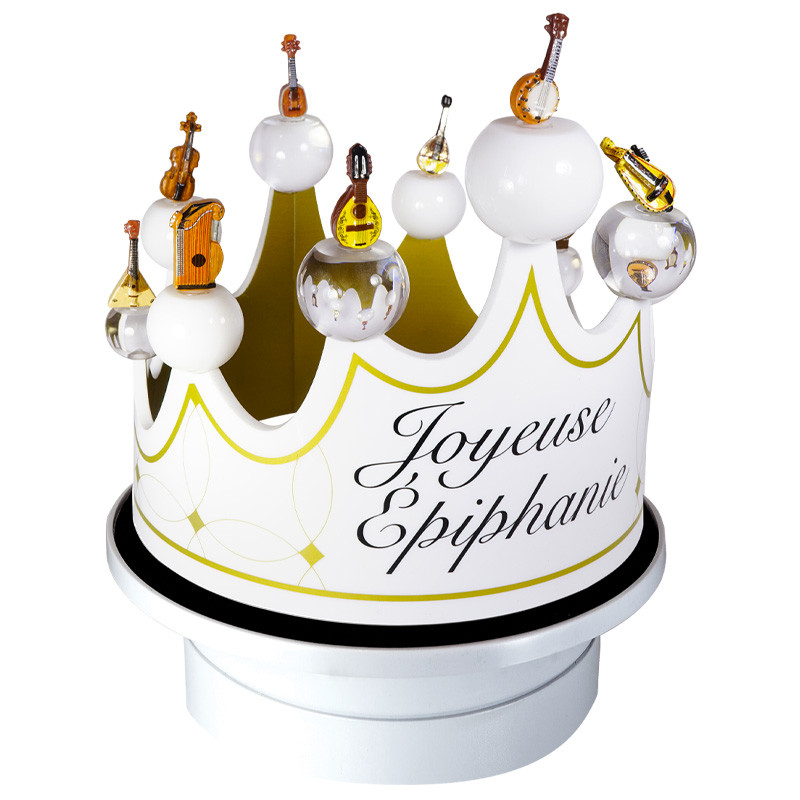 Prime, créateur de fèves pour l'Épiphanie Présentoir Couronné