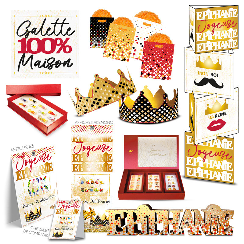 Prime, créateur de fèves pour l'Épiphanie Ambiance Magasin « Royale »