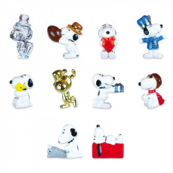 Snoopy Fashion - Série de 10 fèves en porcelaine, verre et zamac